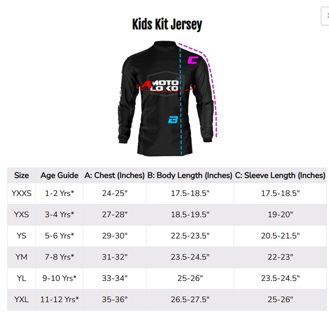 Black / Blue Fade kids Motocross Jersey | NeuroMX x MotoLoko MX Jersey
