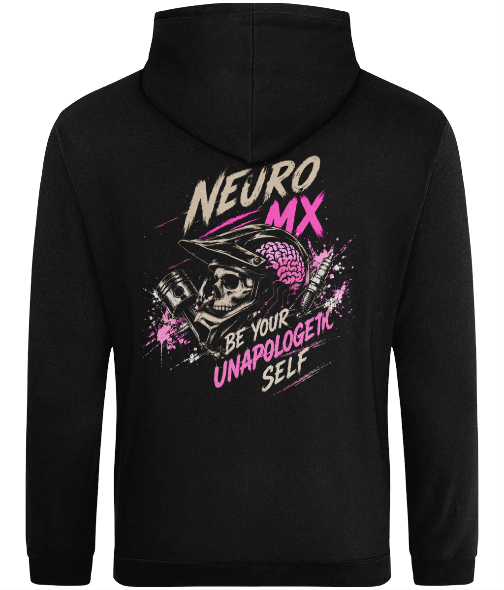 Kids Unapologetic Self Skull Motocross Hoodie